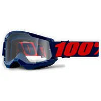 100% Goggles 100% STRATA 2 MASEGO (Transparent Anti-Fog glas, LT 88%-92%) (NY)