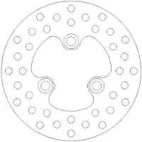Moto-Master Brake Disc Round Front 110303