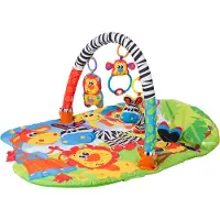 Playgro Aktivitetstæppe - 5-i-1 - Safari - - OneSize - Aktivitetstæppe