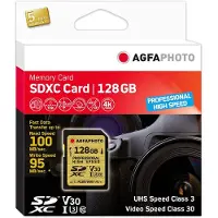 Agfa AgfaPhoto 10607, 128 GB, SDXC, Klasse 10, UHS-I, 100 MB/s, 95 MB/s