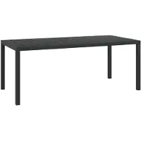 vidaXL Havebord WPC Aluminium - 185 x 90 x 74 cm
