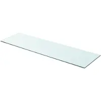 vidaXL hylde glaspanel klar 90x25 cm