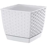 Prosperplast RATOLLA FIRKANTET URTEPOTT - HVID - PP-DRLK145B