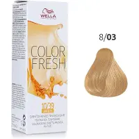 Wella Color Fresh Professionelle hårtoner 75 ml 8/03 Hellblond Natur-Gold