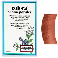 Colora Henna Pulver Hårfarve Mahogni 2 Ounce (59ml) (2 Pakke)
