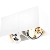 QAZQA Design Spotlight Hvid Rektangulær 2-lys - Box