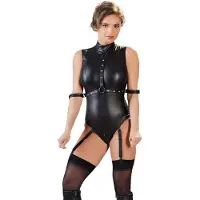 Cottelli collection Mat Sort Fetish Bodystocking