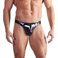 Black Level Men's Vinyl G-String