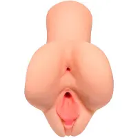 PDX Pick Your Pleasure - 2-i-1 realistisk masturbator (naturel)
