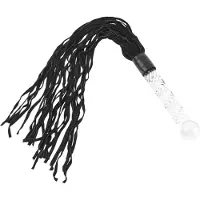 Icicles Eksklusiv Glasdildo med Pisk