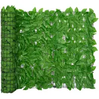 vidaXL Altanafskærmning Blade - Grøn / 600 X 100 cm