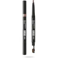 Pupa Milano Brow Definer 2-i-1 øjenbrynspensel & børste, 002 Brun, 0,2 g