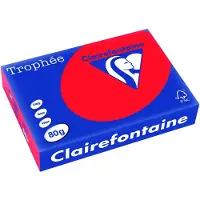 Clairefontaine Farvet papir, Trophée, A4, 80g, 8175, koral, pakke a 500 ark