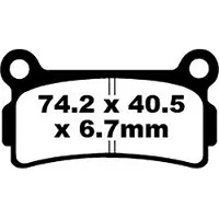 EBC Fa Series Organic Fa164 Bremseklodser