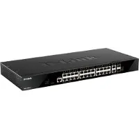 D-Link DGS 1520-28 - Switch - L3 - smart - 24 x 10/100/1000 + 2 x Gigabit SFP + 2 x 10 Gigabit SFP+ - monterbar på stativ