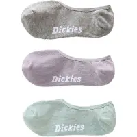 Dickies Footies - 3-pak - Invisible - Hvid-Sort-Grå - - 43/46 - Strømper