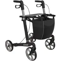 Rehasense Athlon SL Rollator *SUPER LET* - Sort - Udendørs rollator