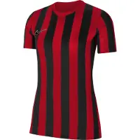 Nike Spilletrøje Dri-FIT Striped Division IV - Rød/Sort/Hvid Kvinde, størrelse Large