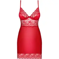 Obsessive LOVICA - RØD CHEMISE OG G-STRENG