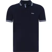 BOSS Poloshirt i bomuldspiqué med logodetaljer