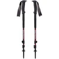 Black Diamond Women's Trail Trekking Poles Två lätta Collapsible Aluminium vandringspinnar med flicklock justerbarhet för vandringsvandring ryggs