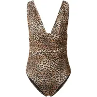 Hunkemoller Badedragt brun / taupe / sort