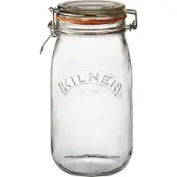 Kilner rund dåse med bøjle Klar, 1,5 L