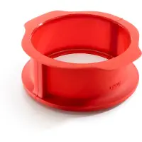 Lékué springform med tallerken rød 15 cm