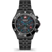 Swiss Military Hanowa Herreur SMWGI2100701 Flagship X Sort/Stål Ø42