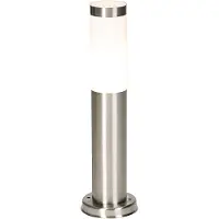 QAZQA Moderne udendørs lampestolpe stål 45 cm IP44 - Rox