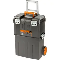 Bahco 4750PTBW47, Værktøjskasse, Polypropylen, Sort, Orange, 60 L, 25 kg, Hængsel