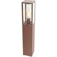 QAZQA Industriel udendørs gulvlampe rustbrun 80 cm IP44 - Charlois