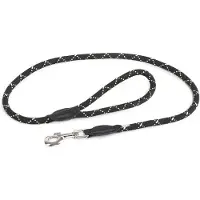 Julius-K9 IDC Tau-snor - 120 cm lang, Ø 10 mm, sort