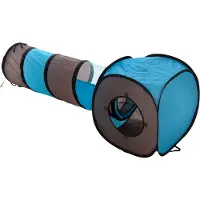 Zooplus Exclusive Kattetunnel Connect 2i1 - 4 sæt (4 tunneler + 4 terninger)
