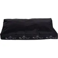 Zooplus Exclusive Hundepude Silhouette - sort - L: L 120 x B 80 x H 8 cm
