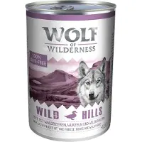 Wolf of Wilderness Adult 6 x 400 g - Single Protein - Wild Hills - And