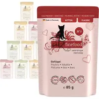 Catz Finefood Kitten blandet pakke poser - Økonomipakke: 24 x 85 g Mix: 3 varianter