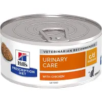 Hill's Pet Nutrition c/d Multicare Urinary Care med kylling - 24 x 156 g