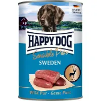 Happy Dog Økonomipakke Sensible Pure 12 x 400 g - Sweden (Vildt)