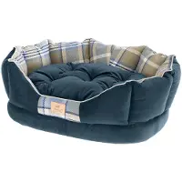Ferplast hyggeseng Charles, blå - Str 70: L 70 x B 52 x H 25 cm