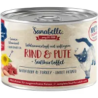 Sanabelle Økonomipakke: 24 x 180 g All Meat - Okse & Kalkun