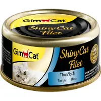 GimCat Sparpaket ShinyCat Filet Dose 24 x 70 g - Tun