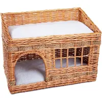 Zooplus Exclusive Pueblo kattehus - L 56 x B 36 x H 42 cm - natur