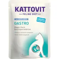 Kattovit Feline Diet Gastro Duck with rice - wet cat food - 85g