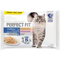 Perfect Fit Økonomipakke: 96 x 85 g - Sterilised Indoor Adult 1+ Kylling & Laks