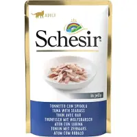 Schesir Økonomipakke: 24 x 85 g Complete Nutrition Filet i gelé - Tun med havbars