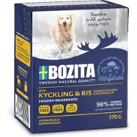 Bozita Økonomipakke bidder i gelé 12 x 370 g - Kylling & Ris