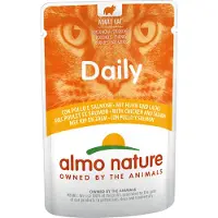 Almo nature Daily med kylling og laks vådfoder til katte (70 g)
