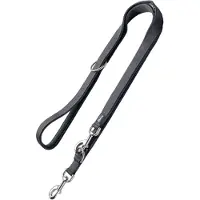 Hunter Divo & Maldon Hundesnor, grå - 190 cm lang, 15 mm bred