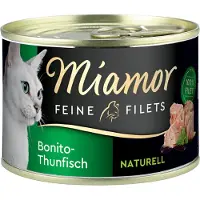 Miamor Økonomipakke: 24 x 156 g Fine Fileter Naturel - Bonito-Tun